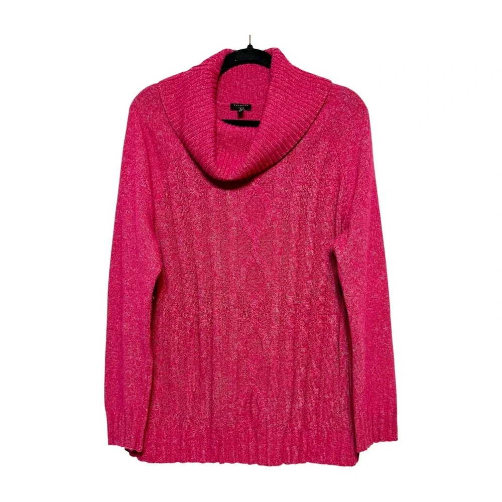 Talbots Wool Blend Old Money Cable Knit Sweater Womens‎ Size L Minimalist Cozy